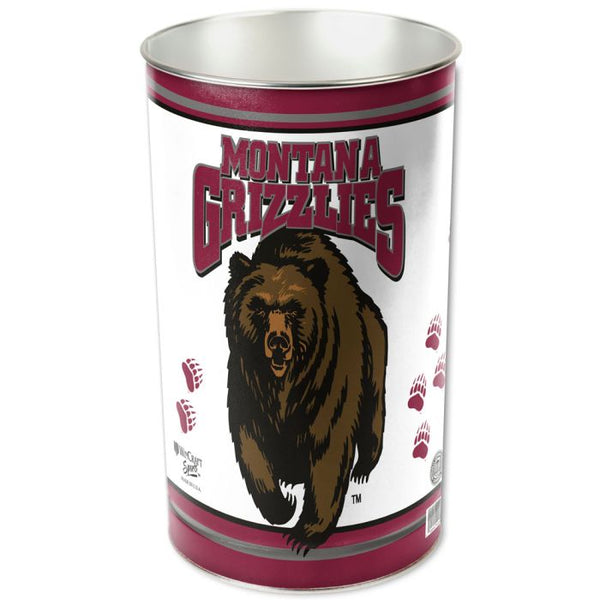 Wholesale-Montana Grizzlies Wastebasket - tapered 15"H