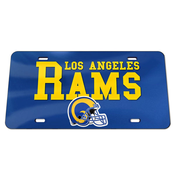Los Angeles Rams / Classic Logo Retro Specialty Acrylic License Plate