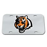 Cincinnati Bengals Silver background Specialty Acrylic License Plate