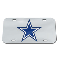 Dallas Cowboys Silver background Specialty Acrylic License Plate