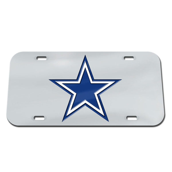 Dallas Cowboys Silver background Specialty Acrylic License Plate