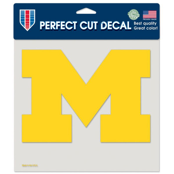 Wholesale-Michigan Wolverines Perfect Cut Color Decal 8" x 8"