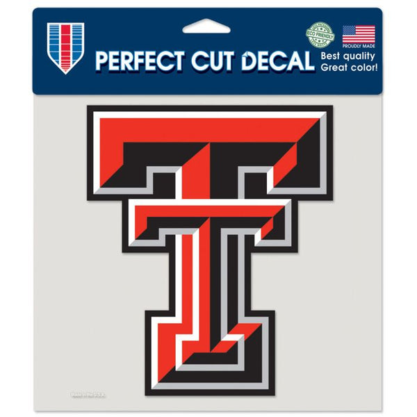 Wholesale-Texas Tech Red Raiders Perfect Cut Color Decal 8" x 8"