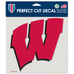 Wholesale-Wisconsin Badgers Perfect Cut Color Decal 8" x 8"