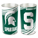 Wholesale-Michigan State Spartans Wastebasket - tapered 15"H