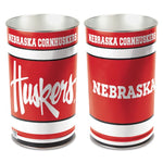 Wholesale-Nebraska Cornhuskers Wastebasket - tapered 15"H