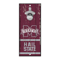 Mississippi State Bulldogs Bottle Opener Sign 5x11