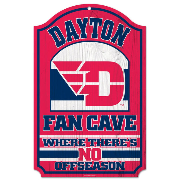 Dayton Flyers Wood Sign 11" x 17" 1/4" thick