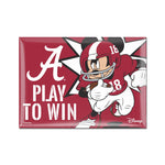 Alabama Crimson Tide / Disney MICKEY MOUSE FOOTBALL Metal Magnet 2.5" x 3.5"