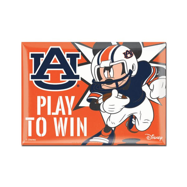 Wholesale-Auburn Tigers / Disney MICKEY MOUSE FOOTBALL Metal Magnet 2.5" x 3.5"