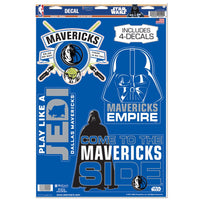 Dallas Mavericks / Star Wars star wars Multi-Use Decal 11" x 17"