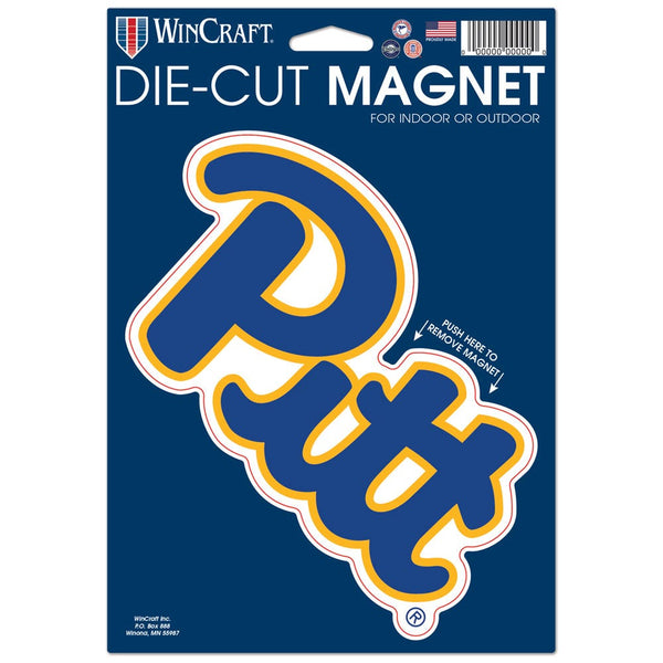 Pittsburgh Panthers Die Cut Logo Magnet 6.25" x 9"