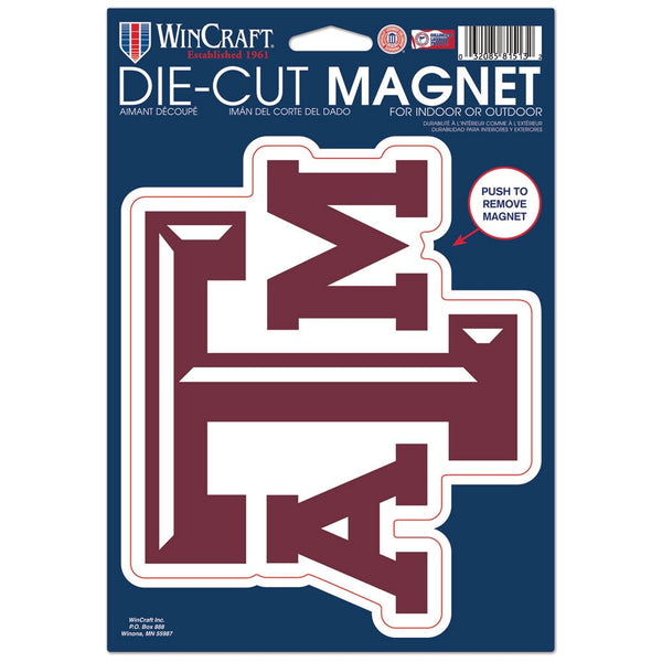 Texas A&M Aggies Die Cut Logo Magnet 6.25" x 9"