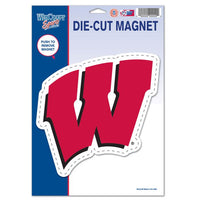 Wholesale-Wisconsin Badgers Die Cut Logo Magnet 6.25" x 9"