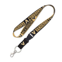 Wholesale-Vanderbilt Commodores 2 COLOR Lanyard w/detachable buckle 1"