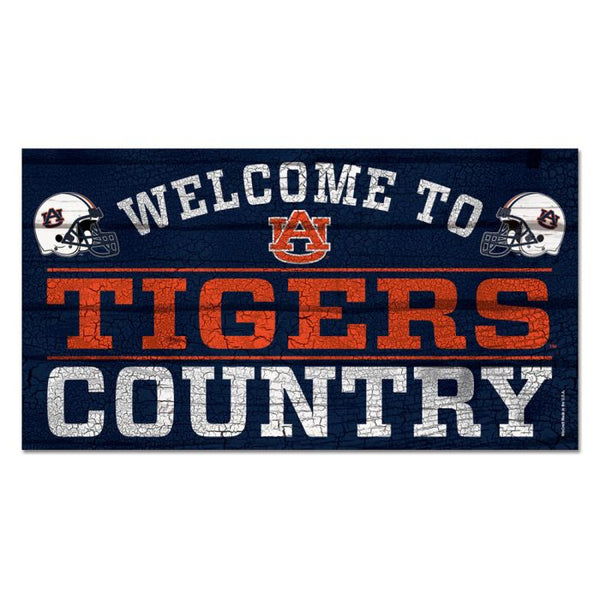 Wholesale-Auburn Tigers Wood Sign 13"x24" 1/4" thick