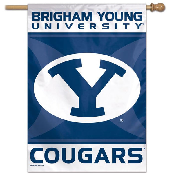 Wholesale-Brigham Young Cougars Vertical Flag 28" x 40"