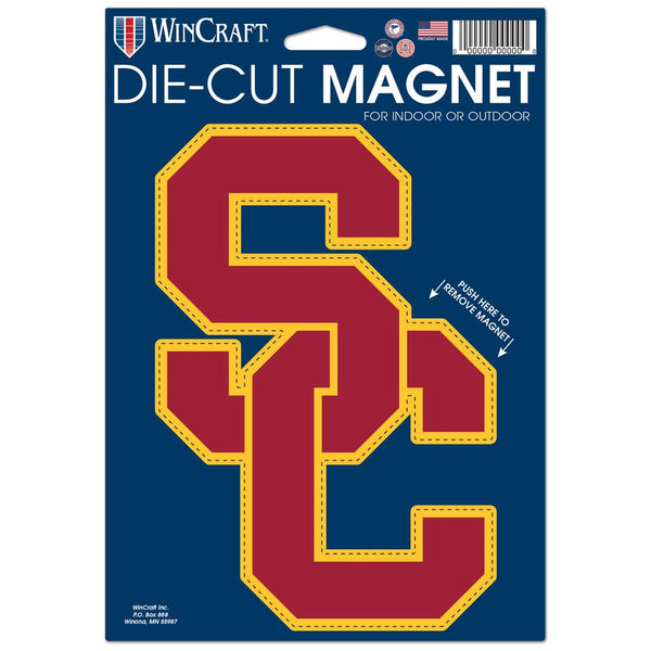 USC Trojans Die Cut Logo Magnet 6.25" x 9"