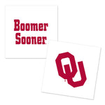 Wholesale-Oklahoma Sooners Two Designs Tattoo 4 pack