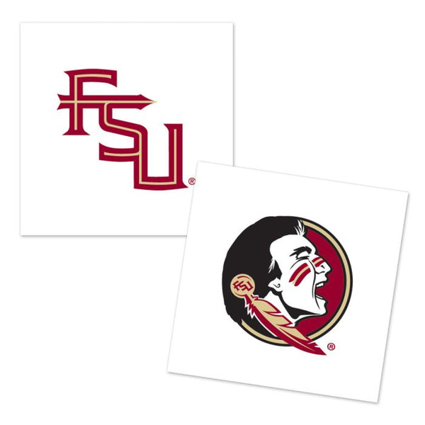 Wholesale-Florida State Seminoles INDIAN HEAD LOGO &amp; FSU Tattoo 4 pack