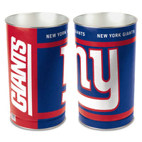 New York Giants Wastebasket - tapered 15"H