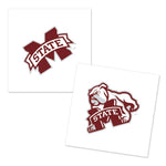 Wholesale-Mississippi State Bulldogs Two Designs Tattoo 4 pack