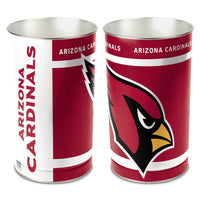 Arizona Cardinals Wastebasket - tapered 15"H