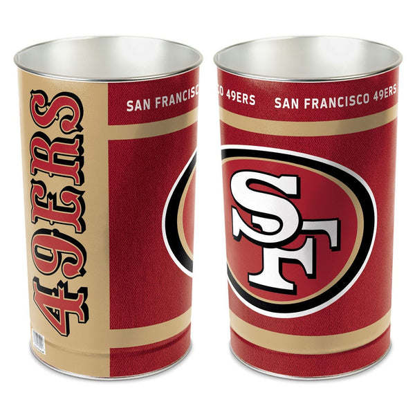 San Francisco 49ers Wastebasket - tapered 15"H