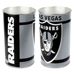 Las Vegas Raiders Wastebasket - tapered 15"H
