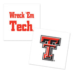 Wholesale-Texas Tech Red Raiders Two Designs Tattoo 4 pack