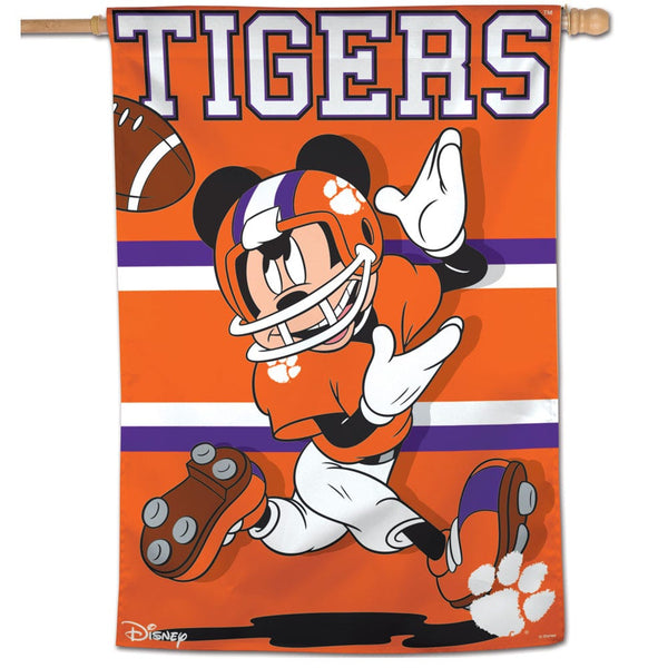 Clemson Tigers / Disney MICKEY MOUSE Vertical Flag 28" x 40"