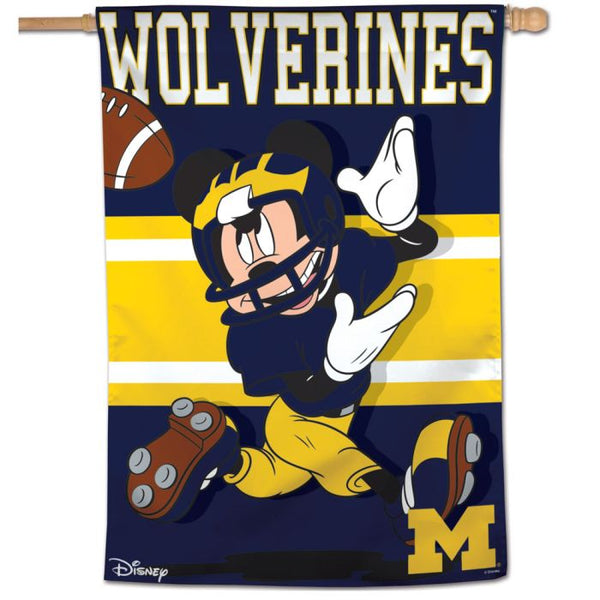Wholesale-Michigan Wolverines / Disney MICKEY MOUSE Vertical Flag 28" x 40"