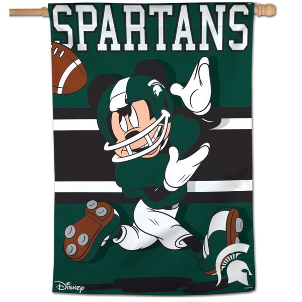 Wholesale-Michigan State Spartans / Disney MICKEY MOUSE Vertical Flag 28" x 40"