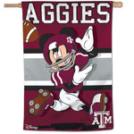 Texas A&M Aggies / Disney MICKEY MOUSE Vertical Flag 28" x 40"