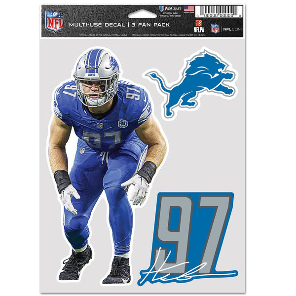 Detroit Lions Multi Use 3 Fan Pack Aidan Hutchinson