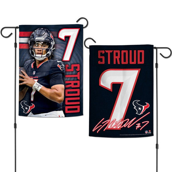 Houston Texans Garden Flags 2 sided 12.5" x 18" CJ Stroud