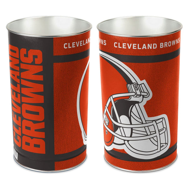 Cleveland Browns Wastebasket - tapered 15"H
