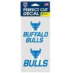 Buffalo Bulls Perfect Cut Decal Set of two 4"x4"