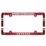 South Dakota Coyotes Lic Plate Frame Full Color