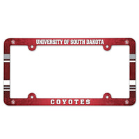 South Dakota Coyotes Lic Plate Frame Full Color