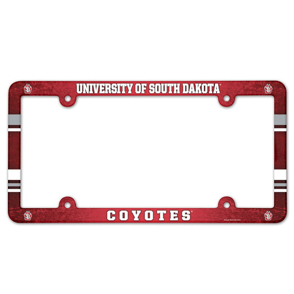 South Dakota Coyotes Lic Plate Frame Full Color