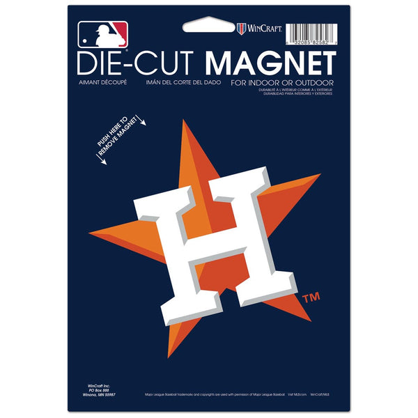 Houston Astros Die Cut Logo Magnet 6.25" x 9"