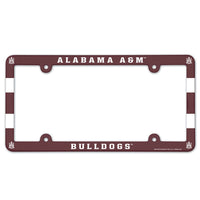 Alabama A&M Bulldogs Lic Plate Frame Full Color