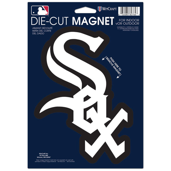 Chicago White Sox Die Cut Logo Magnet 6.25" x 9"