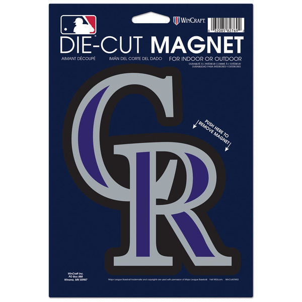 Colorado Rockies Die Cut Logo Magnet 6.25" x 9"