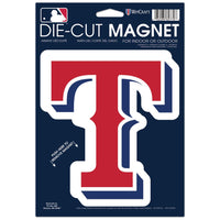 Texas Rangers Die Cut Logo Magnet 6.25" x 9"