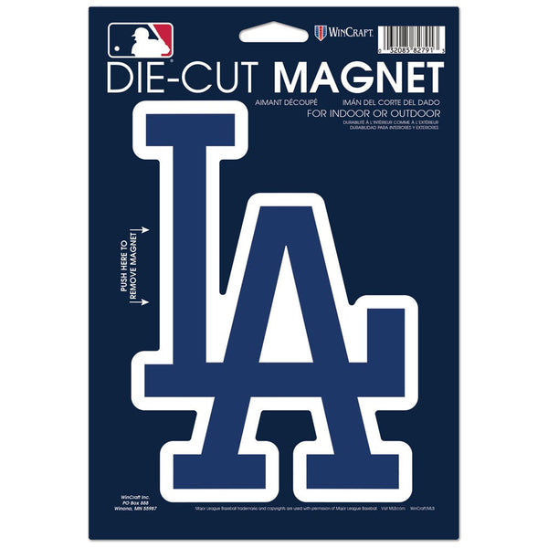 Los Angeles Dodgers Die Cut Logo Magnet 6.25" x 9"