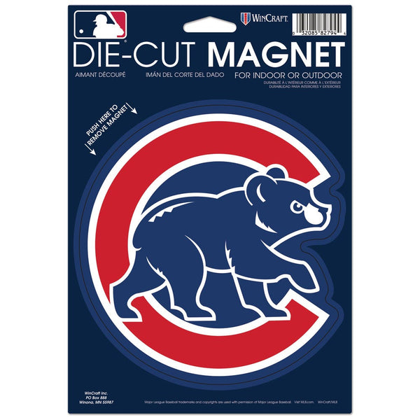 Chicago Cubs Die Cut Logo Magnet 6.25" x 9"