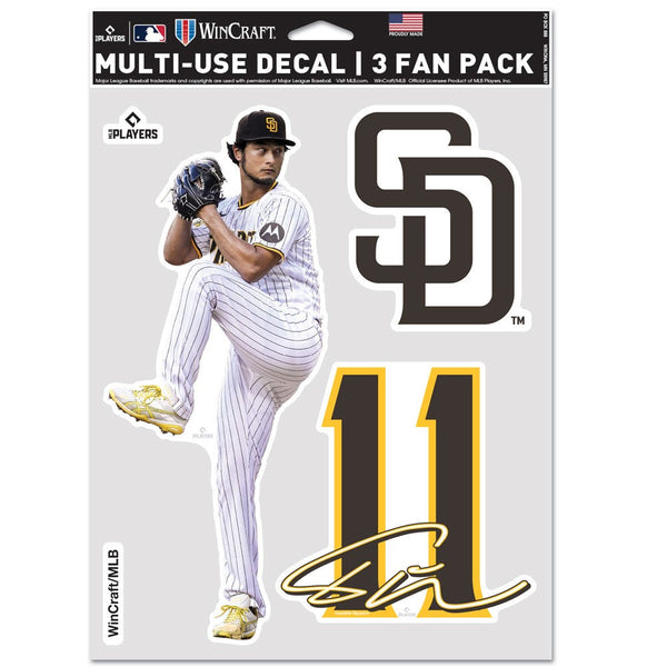 San Diego Padres PLAYERS CHOICE DIAMOND CLUB(R) Multi Use 3 Fan Pack Yu Darvish