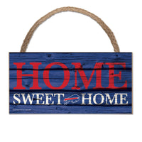 Buffalo Bills Wood Sign w/Rope 5" x 10"